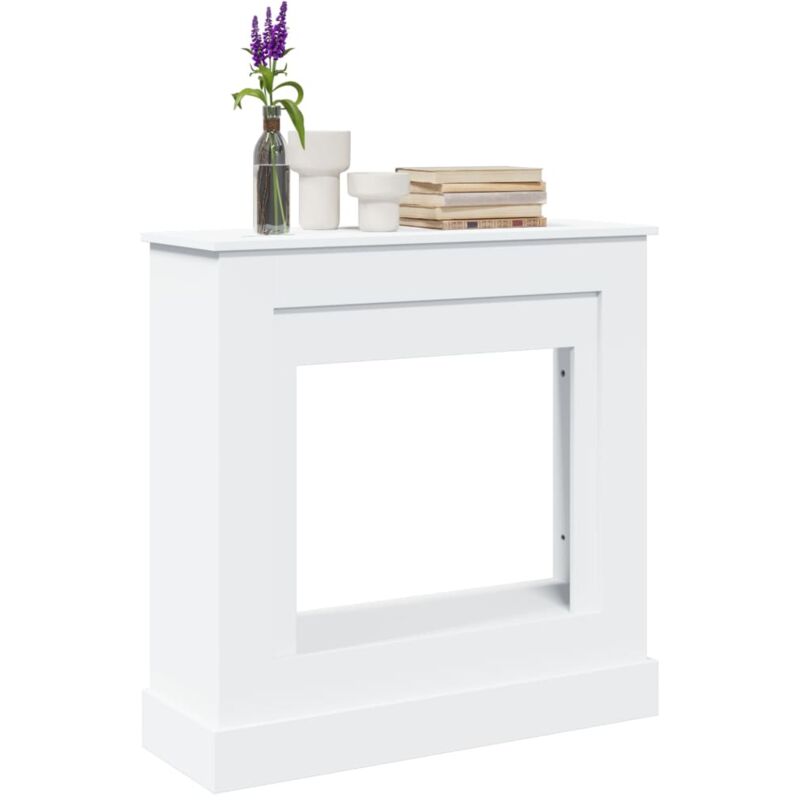 Kaminumrandung Weiß 90x30x90 cm Holzwerkstoff - Vidaxl