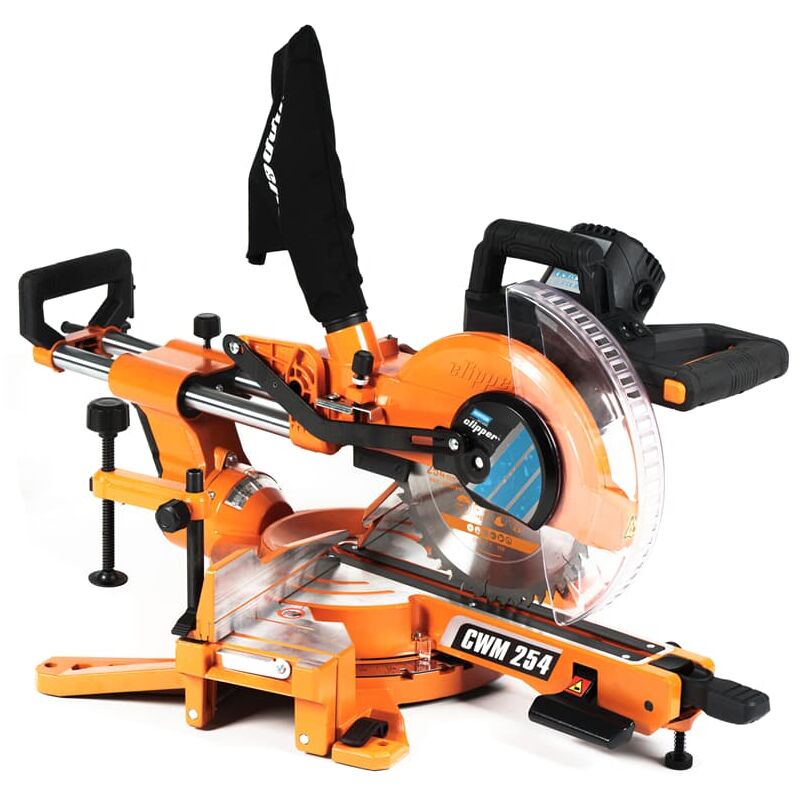 Norton - Clipper Kapp-, Zug- und Gehrungssäge cwm 254 mit Laser und 1 Sägeblatt