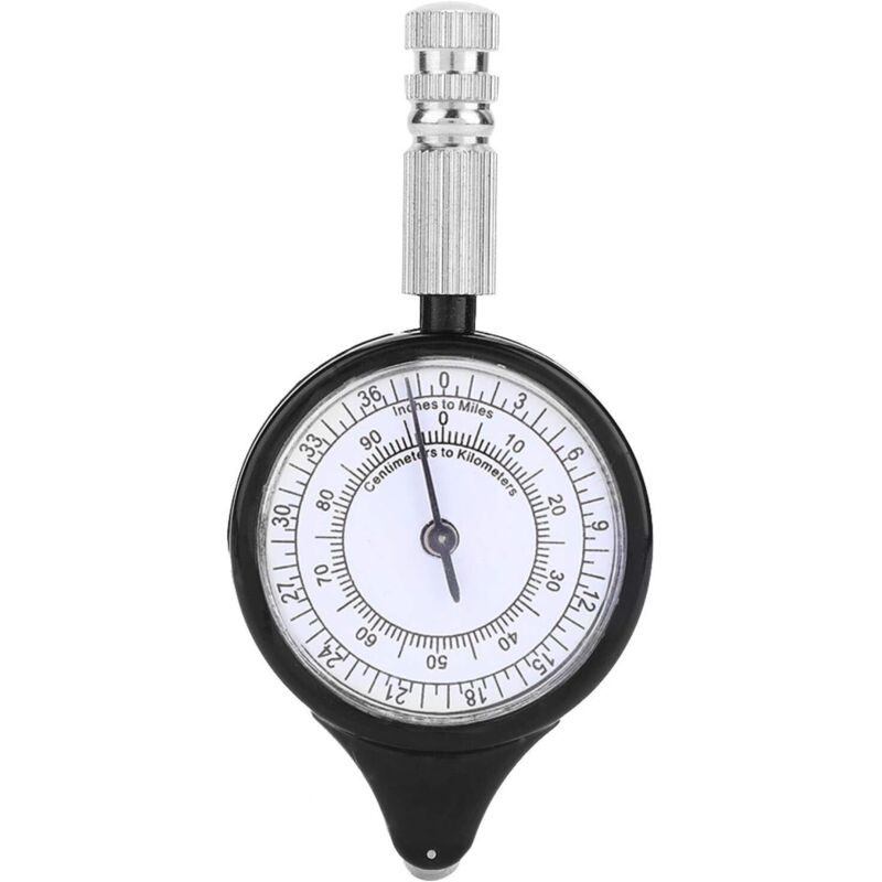Kartenanzeige Meter Skala Kilometerzähler Mini Outdoor Kartenmaß für Camping Wandern Outdoor Survival Tools