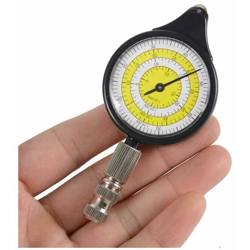 Kartenweg messen, Kartenmesser, Outdoor-Navigation, analoger Kartenmesser, Entfernungsrechner, Kartierungsinstrument, Werkzeug, Trek, Wandern für