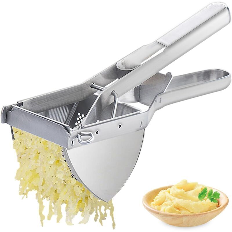 Kartoffelpresse, große 22-oz-Kartoffelpresse, robuste Kartoffelpresse aus Edelstahl für geschmeidiges und lockeres Kartoffelpüree