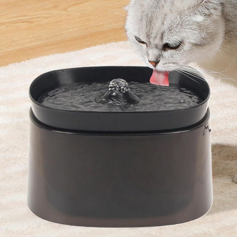 Katzenbrunnen mit Pumpe, Katzenbrunnen mit LED-Beleuchtung, Edelstahl-Katzenbrunnen, umweltfreundlicher Katzenbrunnen