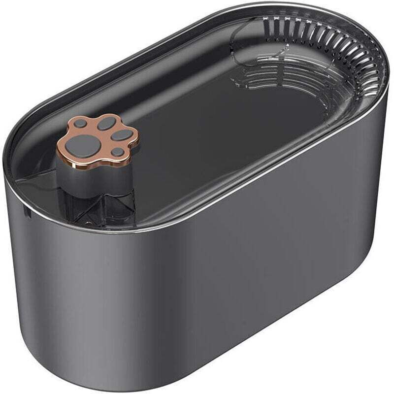 Katzenbrunnen und -spender, intelligenter automatischer Zirkulationsbrunnen mit LED-Anzeige, Anzeige für niedrigen Wasserstand, Abschaltfunktion und