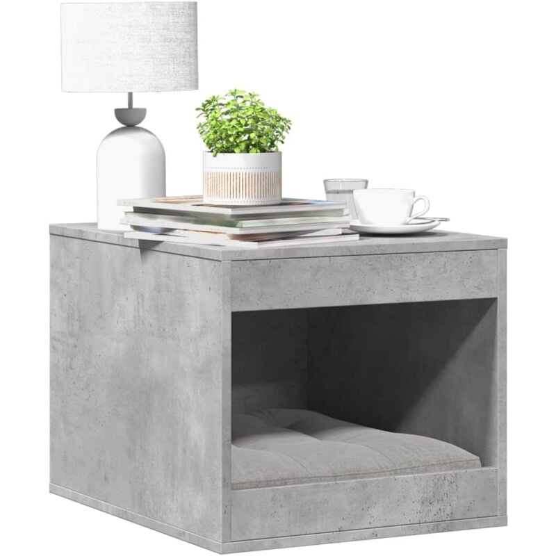 Katzenklo Betongrau 47x59x42 cm Holzwerkstoff Vidaxl