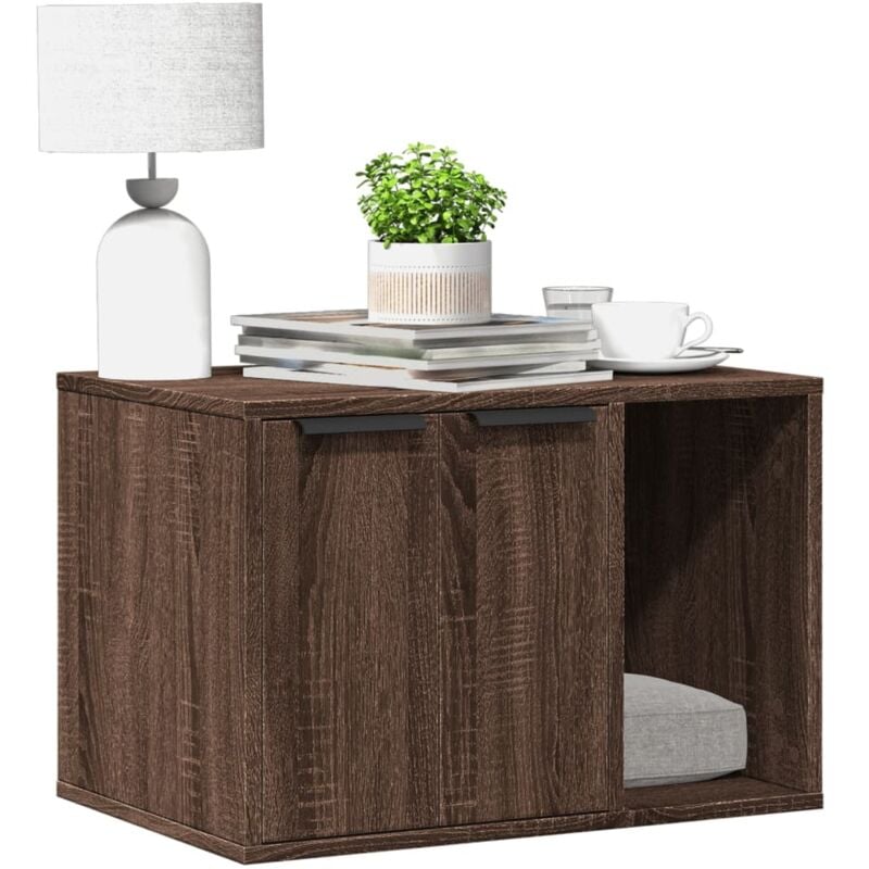 Katzenklo Eichen-Optik 60x40x40 cm Holzwerkstoff Vidaxl