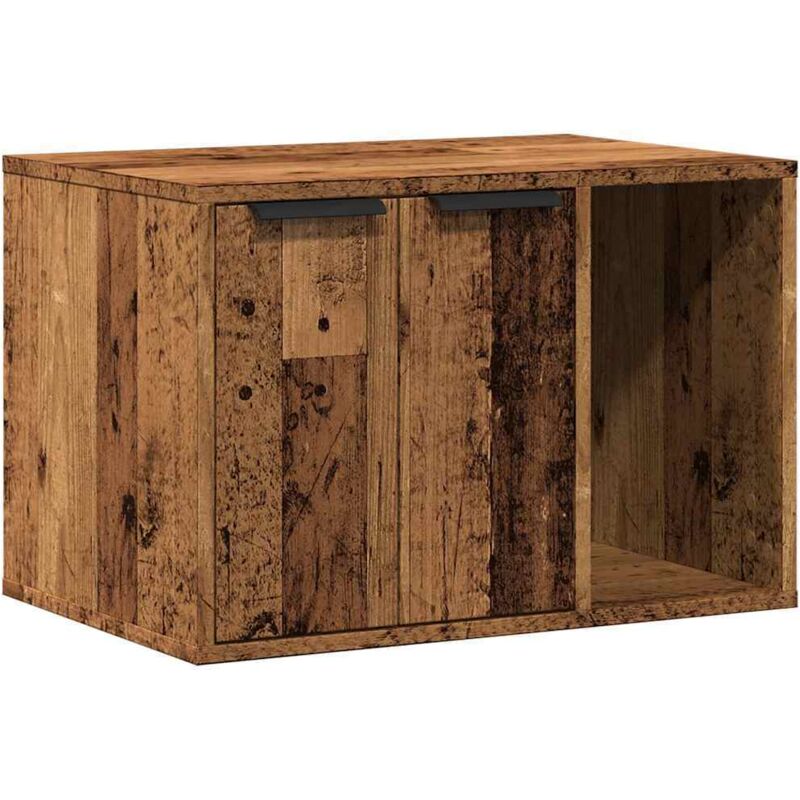 Katzenklo Altholz-Optik 60x40x40 cm Holzwerkstoff Vidaxl