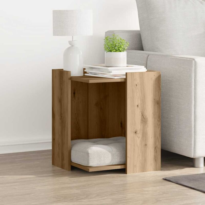 Katzenklo Artisan-Eiche 42x42x51 cm Holzwerkstoff vidaXL