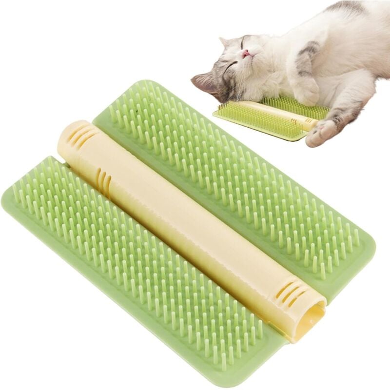 Katzenkratzbaum, Eck-Katzenpflegegerät, Katzenpflege-Massagekamm, interaktives Kätzchenspielzeug