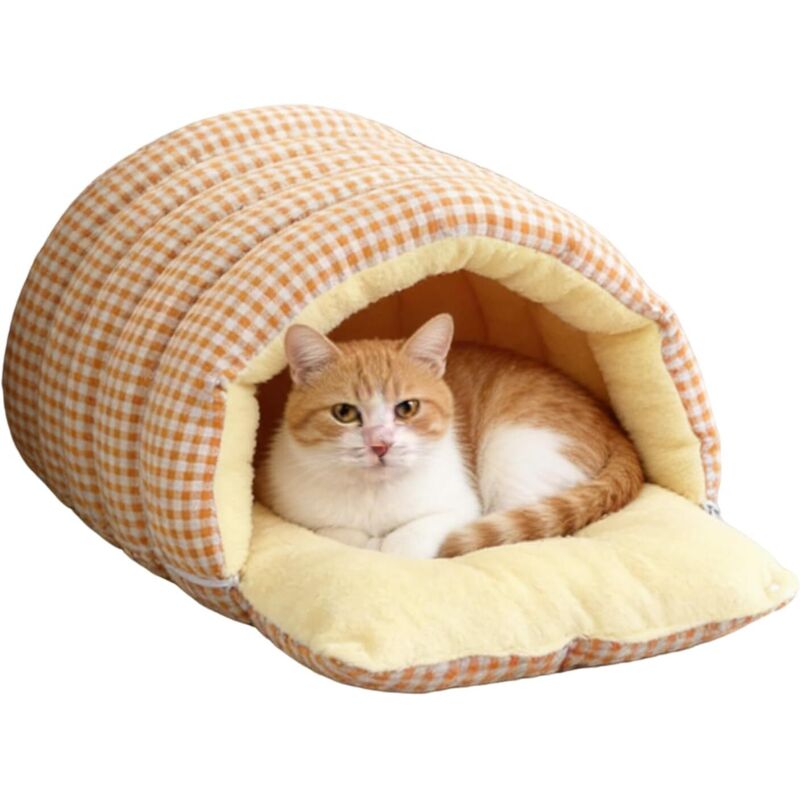 Katzenschlafsack und -bett, warmer und gemütlicher Schlafsack für Haustiere, gemütlicher Schlafsack für Welpen, M (483020)