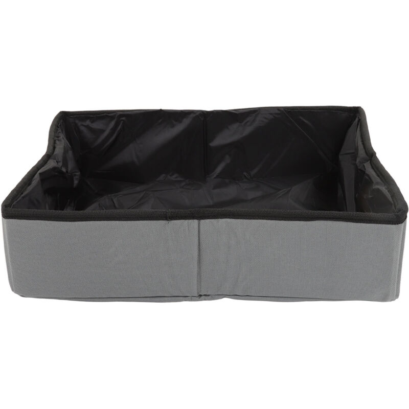 Katzentoilette, faltbare Reise-Katzentoilette für Zuhause (Grau)