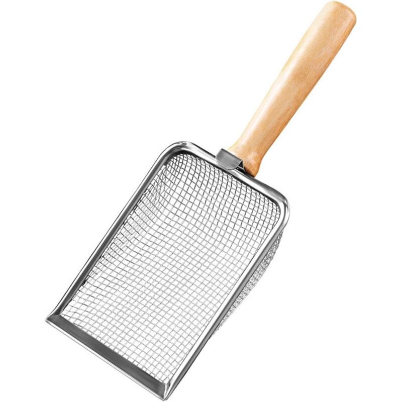 Katzentoilette Schaufel, Sandnetz Schaufel, praktische tiefe Sand Schaufel, Edelstahl Netz Schaufel, schwere Katzentoilette Schaufel, Katzenkot Sieb