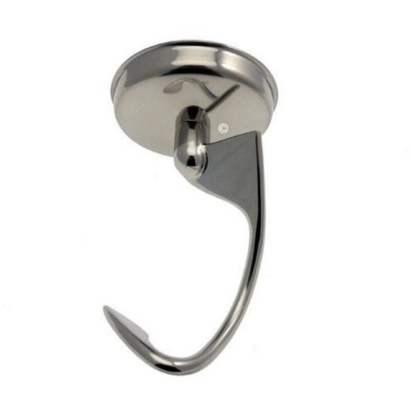 Kenwood - Ersatzteil - Teighaken aus Edelstahl mit Sprengring für Küchenmaschinen Chef -