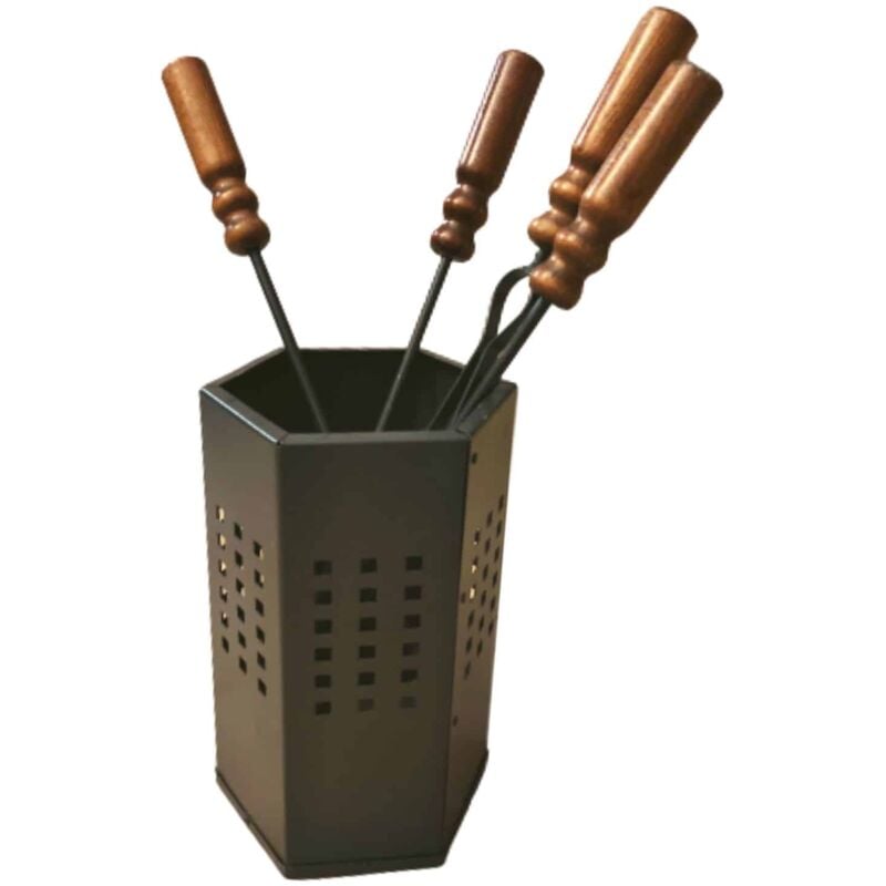 Kaminbesteck Kekai Cubo 4-Teilig 29 cm