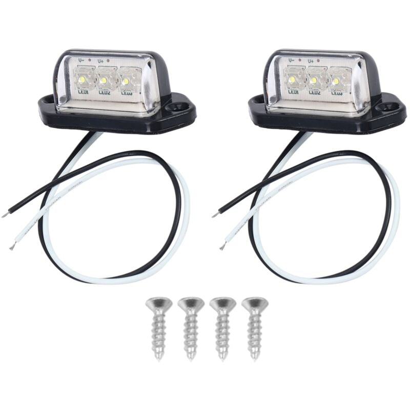 Kennzeichenbeleuchtung LED Kennzeichenleuchte Rückleuchten Universal 12v 24v Für Auto Anhänger Fahrzeug LKW Ute Van Caravan LKW Boot