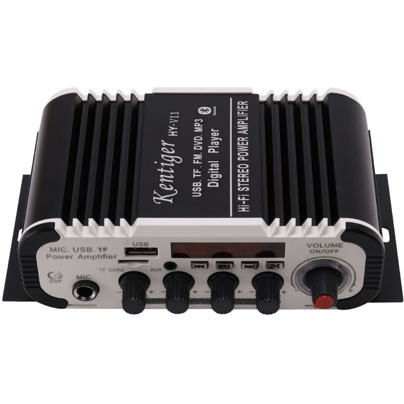 Kentiger Hy - V11 Verstärker 2-Kanal Super Bass Audio Verstärker Mit Fernbedienung Tf Usb Fm 85Db Mp3 Fm Radio