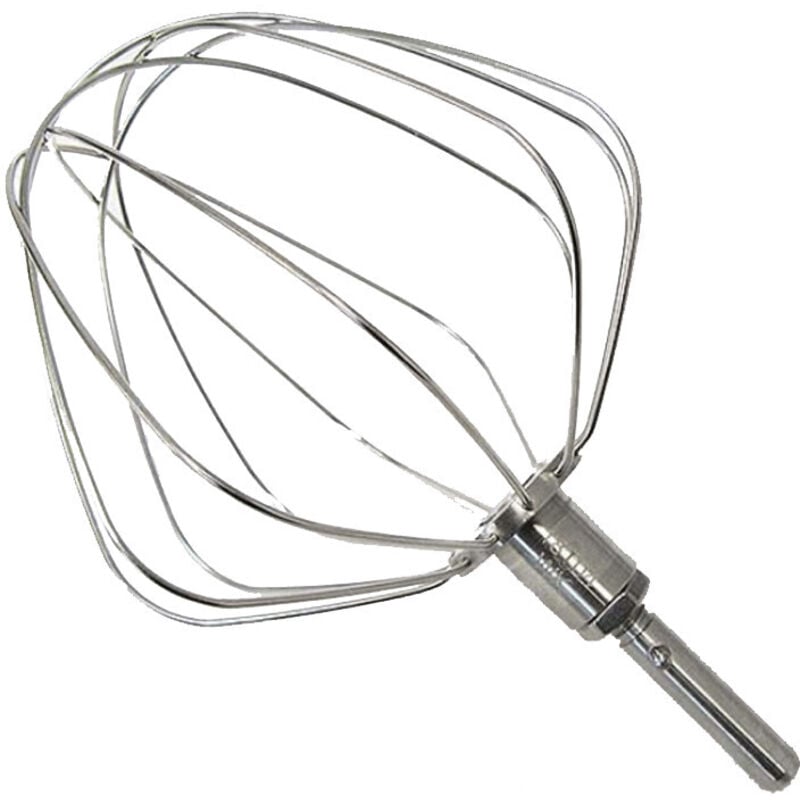 Kenwood - Ersatzteil - Schneebesen mit 9 Drähten aus Aluminium mit Sprengring und Kragen für Küchenmaschinen chef -
