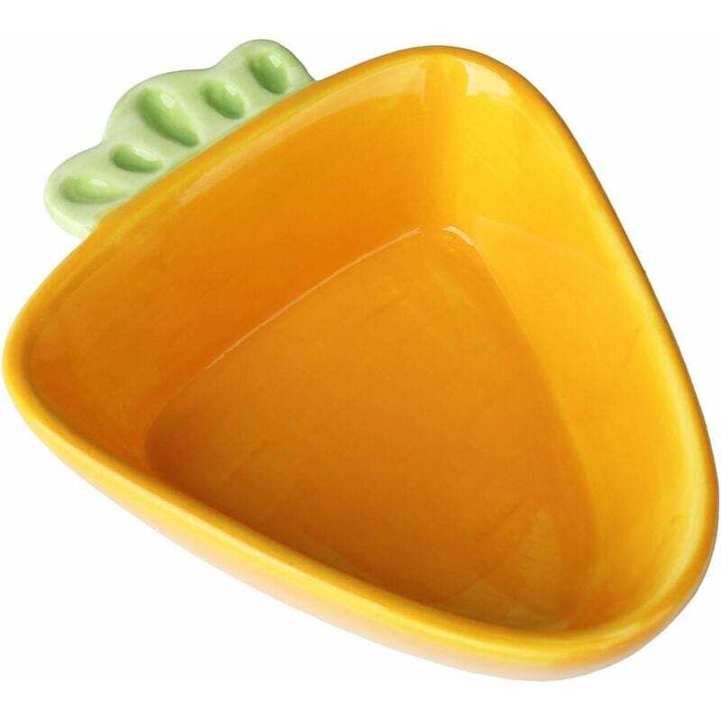 Keramik-Futternapf für Haustiere – Karotte – Keramiknapf für Hamster, Meerschweinchen, Ratten, Kaninchen