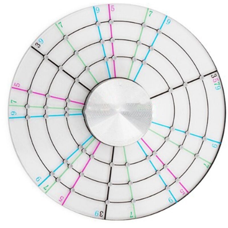Keramik-Ton-Teiler-Werkzeuge, Gleicher Kreis, Winkelmesser, Rotierende Scheibe, Keramik-Keramik-Trimmer-Werkzeug für Töpfer, Ton-Künstler, Langlebig,