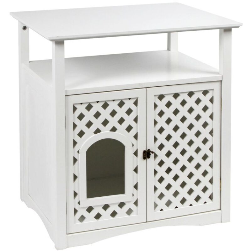 Kerbl - Katzenschrank Helena (l x b x h 64 x 46 x 65 cm, Einstiegshöhe 9 cm) 82662