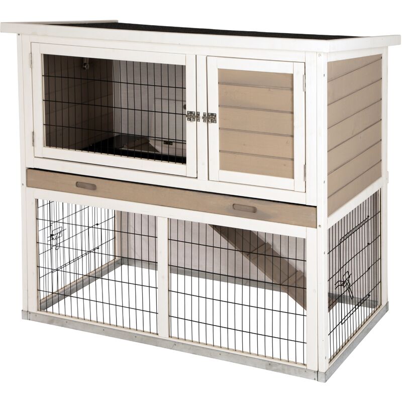 Nagerstall Lucky für Nagetiere Kleintiergehege Hasenstall mit Auslauf - Kerbl