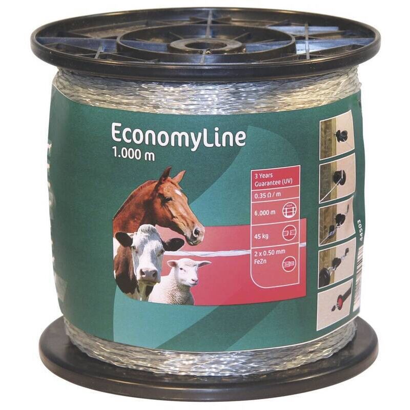 Kerbl - Weidezaun Monolitze EconomyLine 1000 m, elektrischer Weidezaun für Pferde