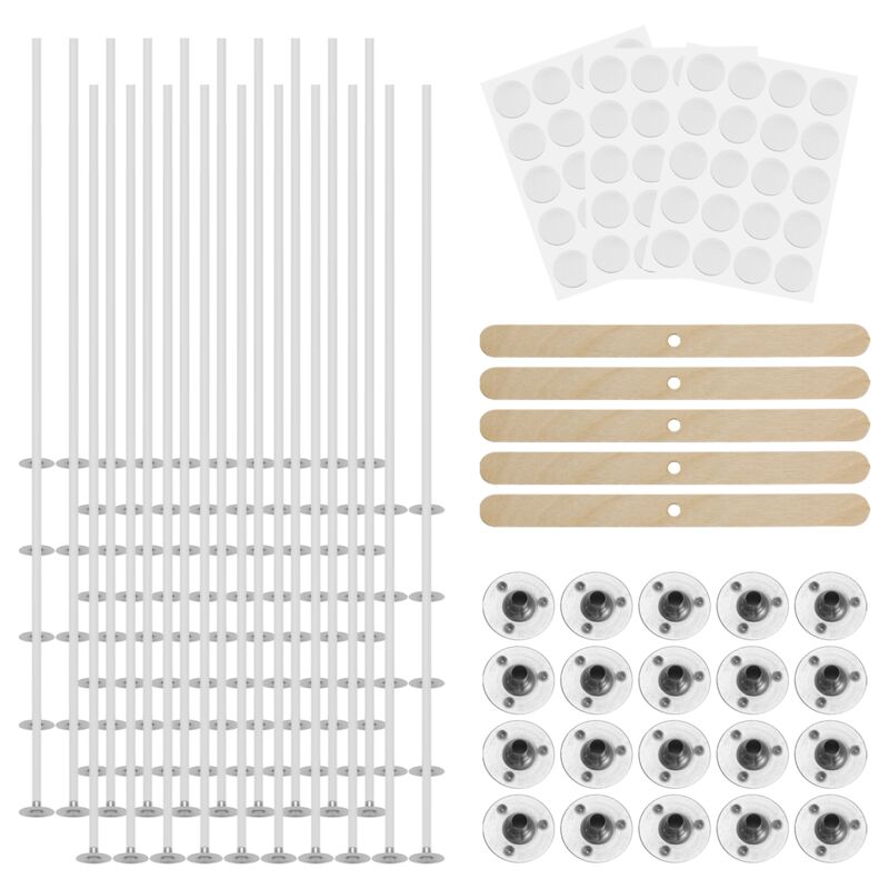 Tlily - Kerzendochte (100 StüCk), 15 Cm Dochte für Kerzen, Geruchlose Kerzen zum Selbermachen Von