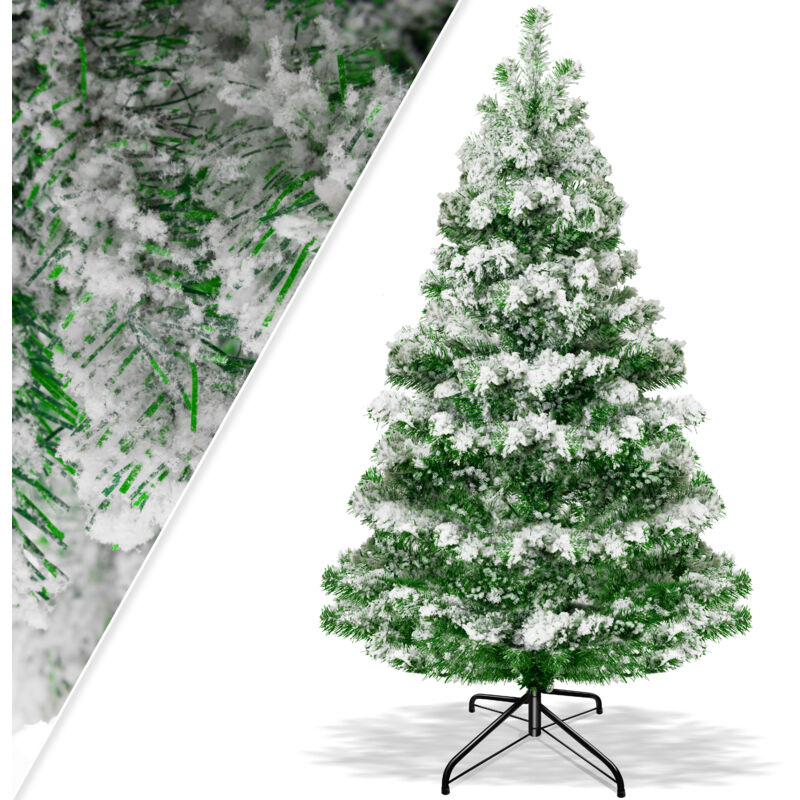 Weihnachtsbaum künstlich Tannenbaum Edeltanne Spritzguss pe 140cm (Schnee) - Kesser