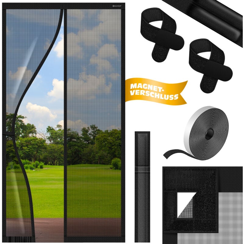 KESSER® Magnet Fliegengitter Tür Insektenschutz Magnetvorhang Türvorhang Schutzgitter mit kinderleichter Inkl. Klebemontage für Balkontür