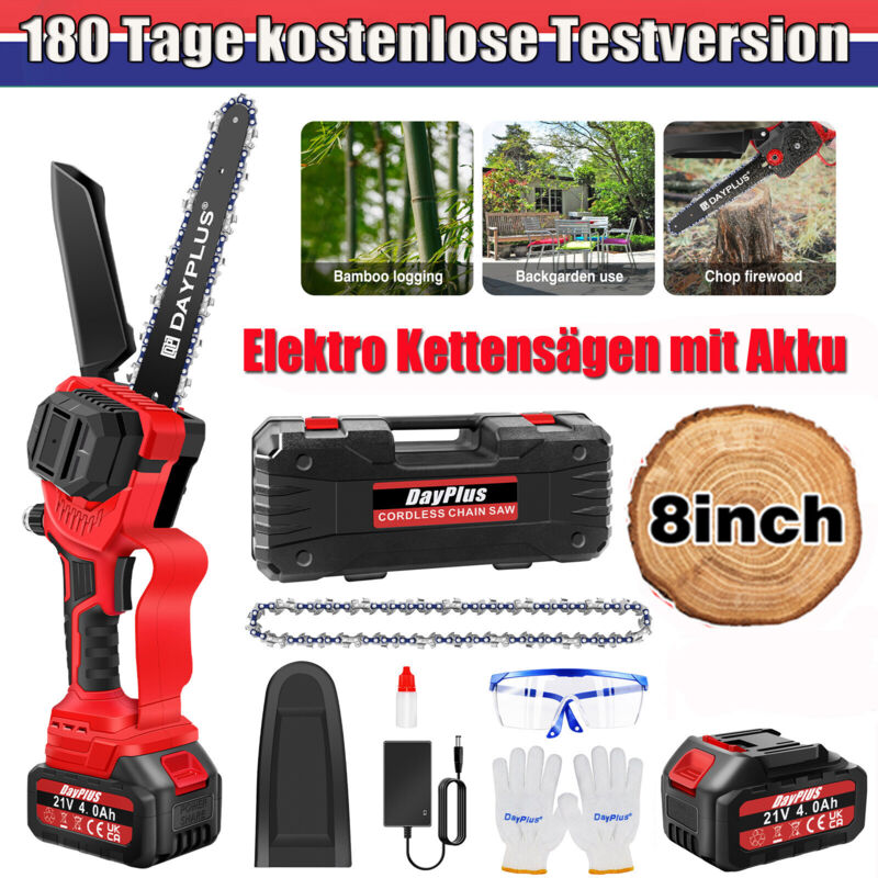 Kettensäge Kits 8inch Power Operated Electric Kettensäge zum Schneiden von Holz