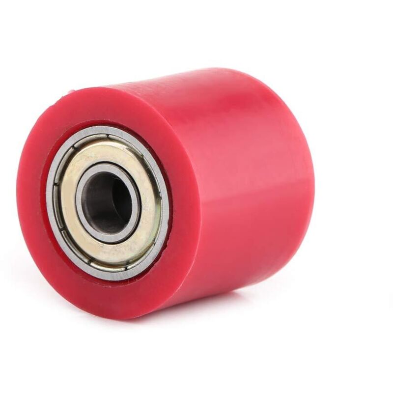 Kettenspannrolle, Kettenspannführungsrolle für Minibikes, Quads, Offroad-Motorräder (rot - 10 mm)