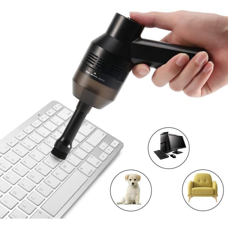 Keyboard Vacuum Cleaner Kit, Rechargeable Mini USB Portable Cordless Vacuum Cleaner for Keyboard Keyboard Computer Mouse PC, Satellite Boxes TV, DVD,