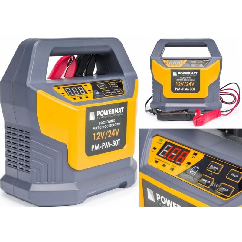 KFZ Autobatterie Ladegerät 12V/24V PKW Batterielader 2Ah - 500Ah Akku Starthilfe