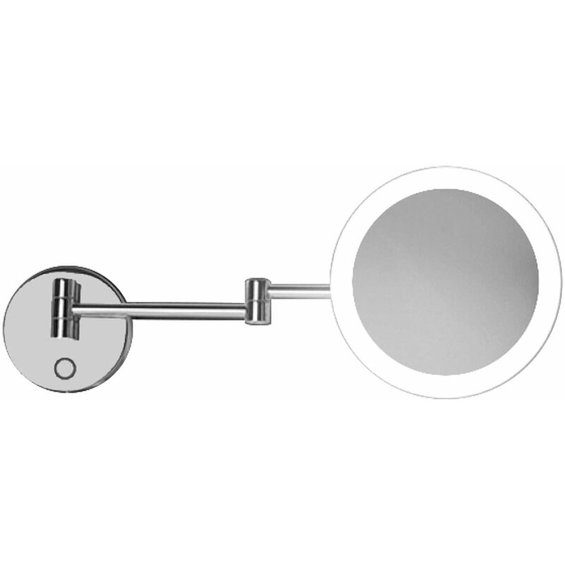 kielle Idolio - Kosmetik-Wandspiegel mit LED-Beleuchtung, Chrom 50324023