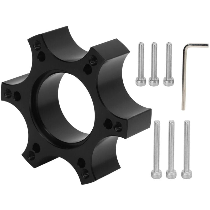 Ej.life - kimiss Lenkrad-Schnellspannnabenadapter, Lenkradadapterplatte Aluminiumlegierung 70 Mm Abstandshalter für Thrustmaster T300RS mit 13‑14