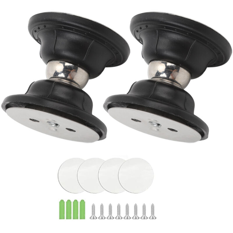 KIMISS Magnetischer Türverschluss für Wohnmobile, für Gepäck, Hochleistungs-Türstütze und -verschluss für Wohnmobile, Wohnwagen und Camper (Schwarz).