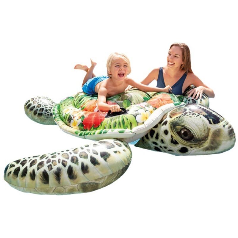 Kinder Big Turtle Mount Erwachsene Große Größe Aufblasbare Wasser Schwimmende Reihe Verdickter Schwimmkreis, 191x170cm