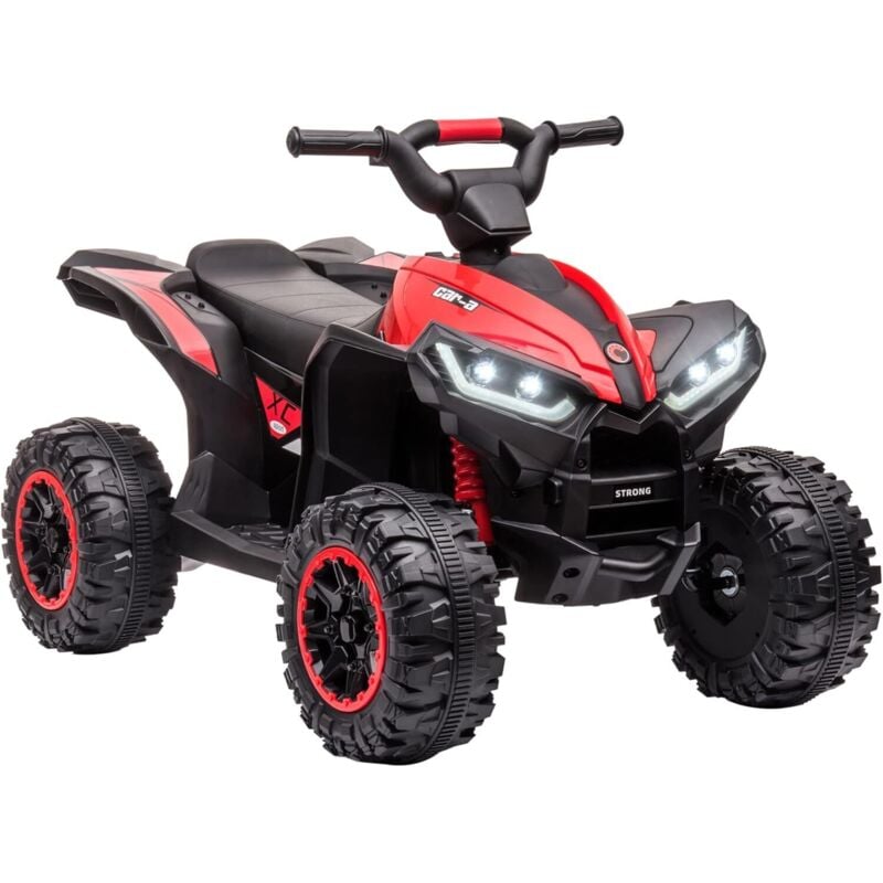 Lunsy - Kinder Elektro-Quad 12 v – Elektrofahrzeug für Kinder mit 2 Motoren, 2 Geschwindigkeiten (3–6 km/h), LED-Scheinwerfern, Hupe, MP3 & usb, für