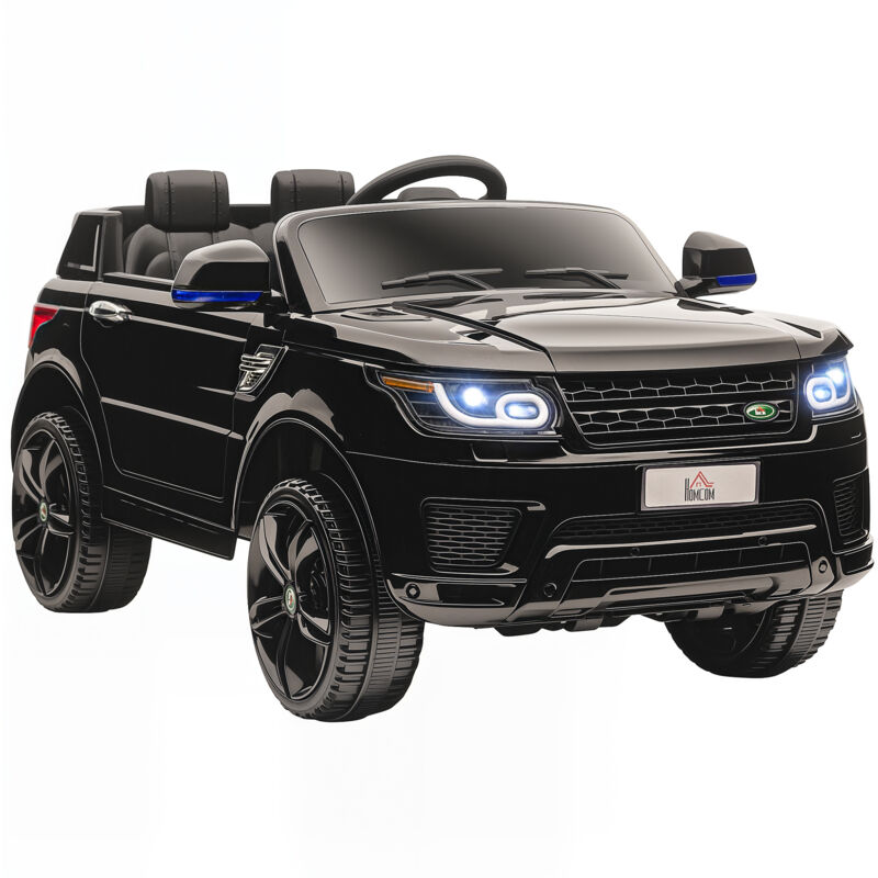 Homcom - Kinder Elektroauto 12V Kinderauto mit 2,4 GHz Fernbedienung, 2 Motor, Kinderfahrzeug mit Sanftstart, Hupe, Scheinwerfer, Elektrofahrzeug 5