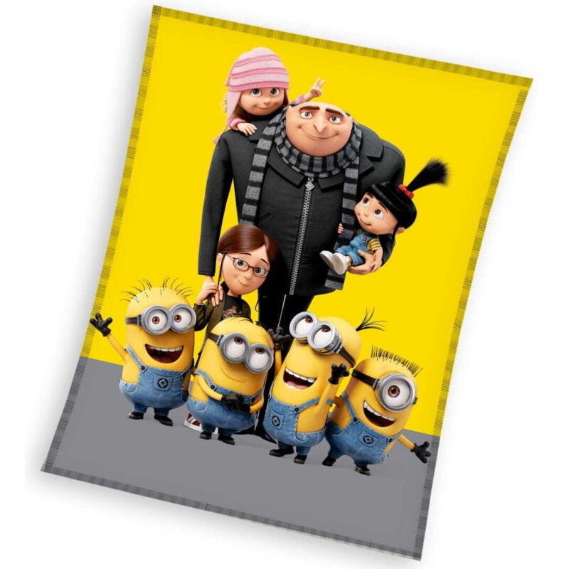Kinderdecke Überwurf 130X160 Minions