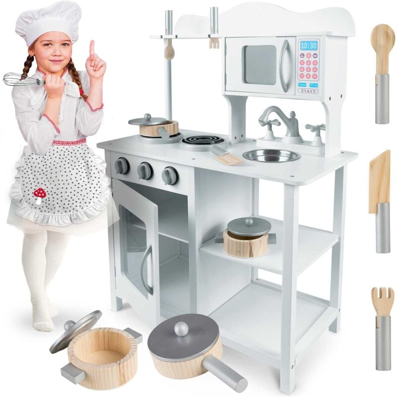 Kinderküche aus Holz 60 x 30 x 85 cm