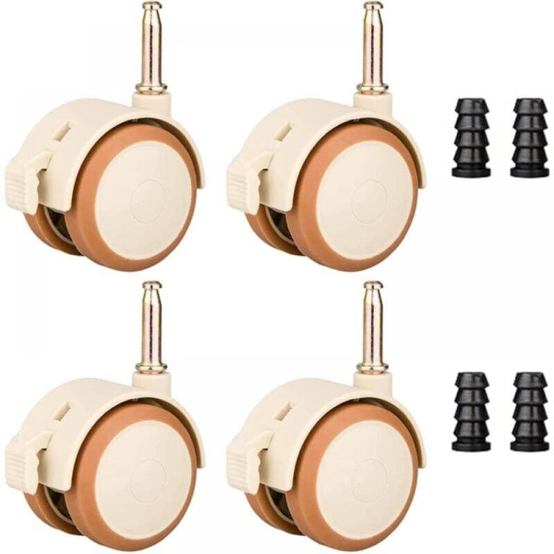 Kindermöbelrollen, 4 Stück unterstützen Lenkrollen, Babybett-Drehrollen für Kinderbetten, für Kinderbetten, Kinderwagen, Stühle