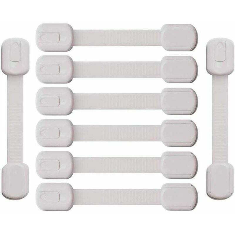 Kindersicherungsfenster, Baby-Schrankschloss, 8 Stück, Baby-Sicherheits-Schubladenblock, Schrankschlösser und Riegel, Kindersicherung, Baby-Türschutz