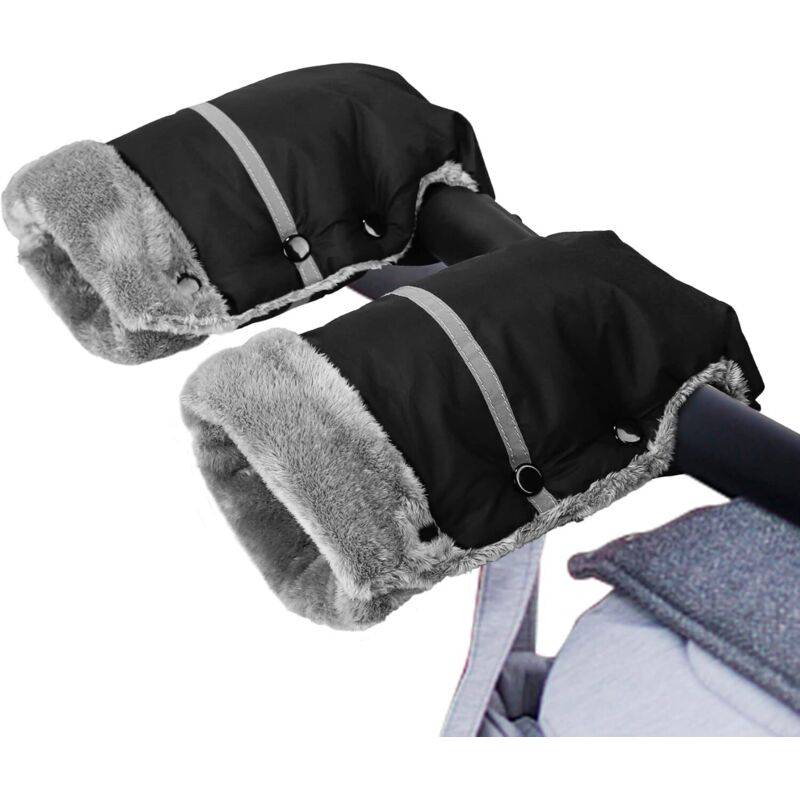 Kinderwagenhandschuhe, Handschützer, Winterhandschuhe für Kinderwagen, weiche, warme, wind- und wasserdichte Schutzhandschuhe für Kinderwagen,