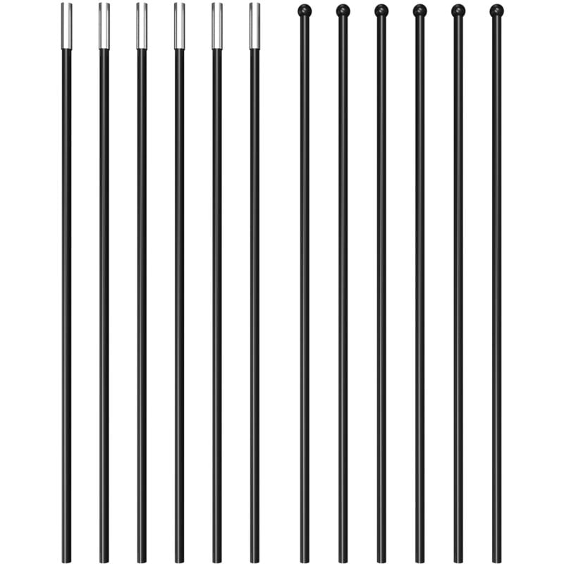 Trampolin Fiberglas-Netzstangen Set - Ersatzteil für Gartentrampoline 'Ultimate Pro' und 'Bungee Safety Elite' - Fiberglasstange aus