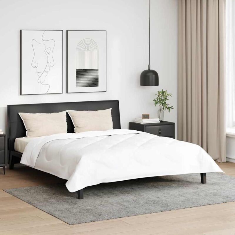 Kissen mit Kissen 2 pcs Weiß 130gsm 100% Baumwolle Vidaxl