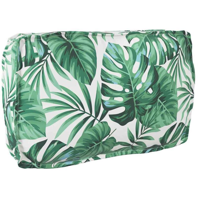 Palettenkissen für Rückenlehne Blattmuster 70 x 40 x 12 cm vidaXL