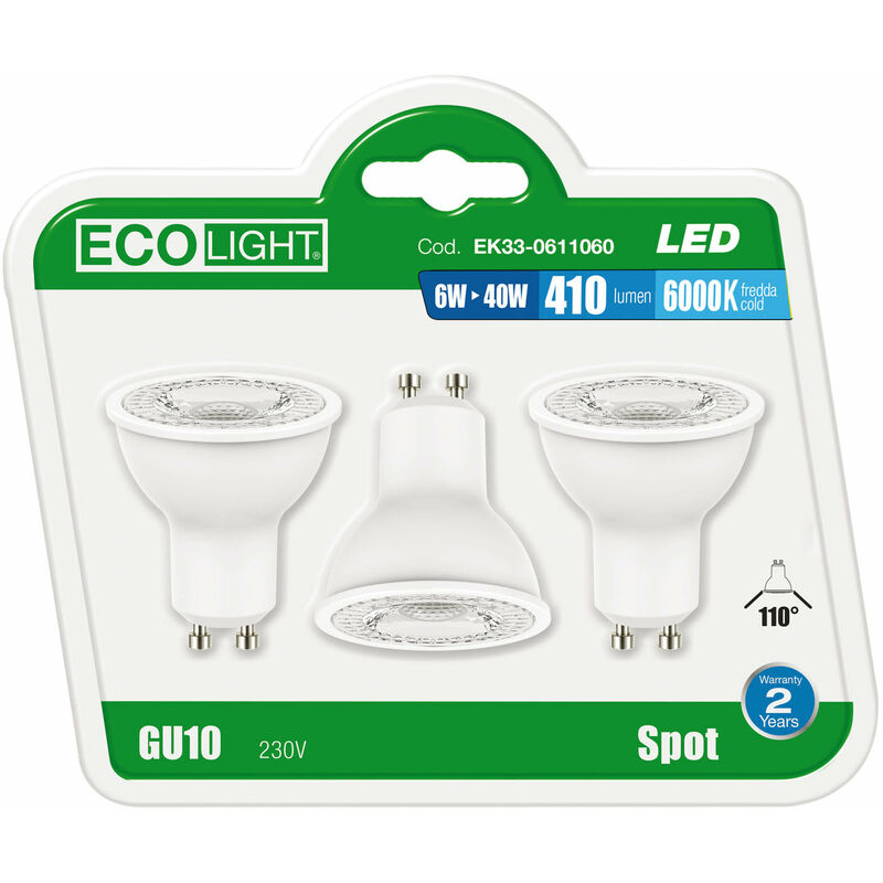 Fraschetti - 3 led -led -Lampen -Kit für Ecolight -Scheinwerfer - 6000K - Fredda