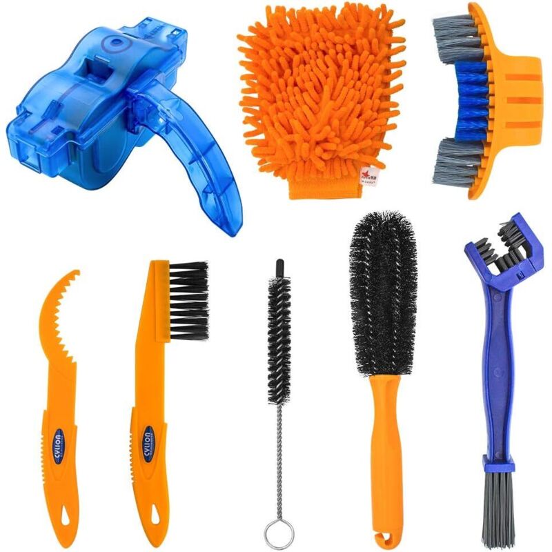 MTB BMX Fahrrad-Reinigungsset mit Bürsten und Kettenreiniger