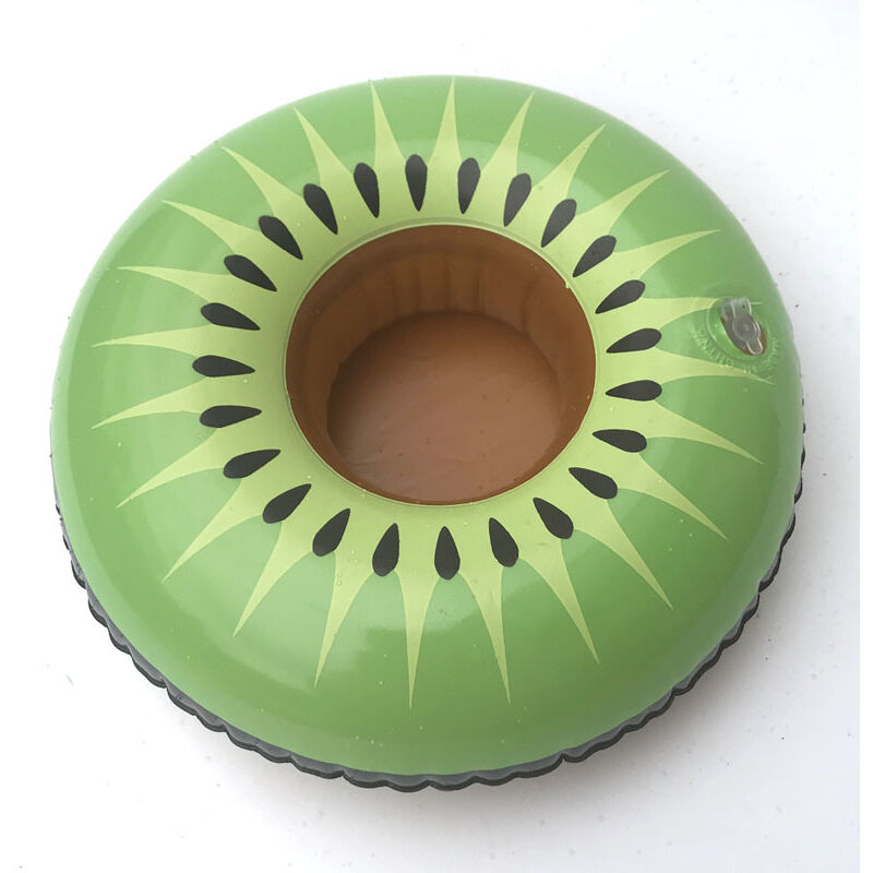 Kiwi Cup Seat, auf dem Wasser schwimmendes, aufblasbares Kissen, Cola-Abdeckung, Getränkehalter (22 x 20 cm)