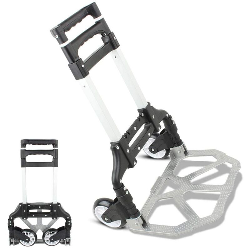 Ej.life - Klappbar/Alu-Sackkarre, Transportkarre Aufhängung Handkarren für den Einkaufswagen Shopper Einkaufstrolley Handwagen Gepäckwagen